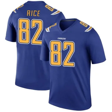 Brenden Rice Men's Royal Legend Los Angeles Chargers Color Rush Football Jersey