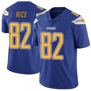 Brenden Rice Men's Royal Limited Los Angeles Chargers Color Rush Vapor Untouchable Football Jersey