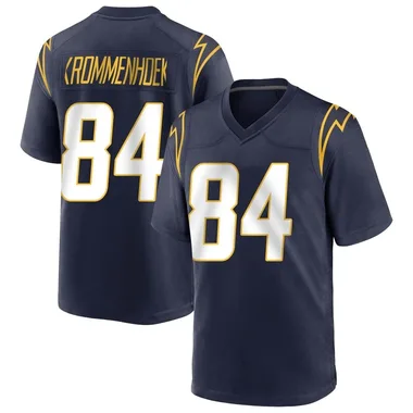 Erik Krommenhoek Men's Navy Game Los Angeles Chargers Team Color Football Jersey