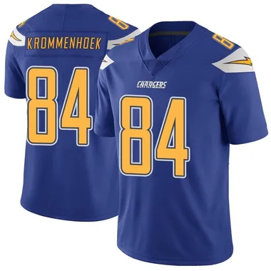 Erik Krommenhoek Men's Royal Limited Los Angeles Chargers Color Rush Vapor Untouchable Football Jersey