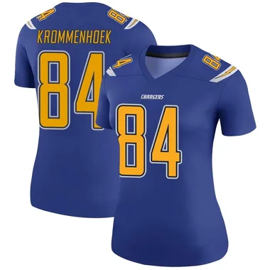 Erik Krommenhoek Women's Royal Legend Los Angeles Chargers Color Rush Football Jersey