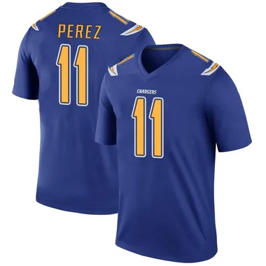 Luis Perez Men's Royal Legend Los Angeles Chargers Color Rush Football Jersey