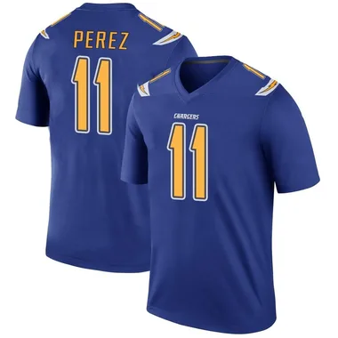 Luis Perez Youth Royal Legend Los Angeles Chargers Color Rush Football Jersey