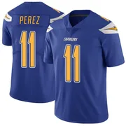 Luis Perez Youth Royal Limited Los Angeles Chargers Color Rush Vapor Untouchable Football Jersey