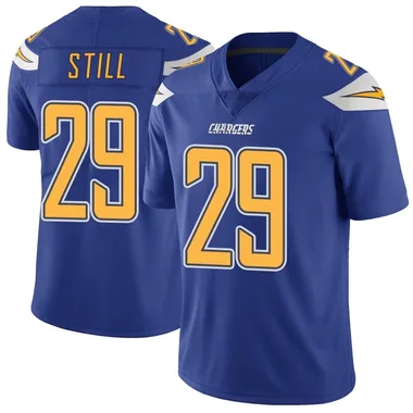 Tarheeb Still Men's Royal Limited Los Angeles Chargers Color Rush Vapor Untouchable Football Jersey